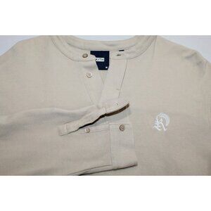 KITH Pique Essex Henley Popover Beige Canvas 2022 MINT Size Medium